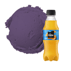 Açaí Batido com suco Del Valle de Laranja